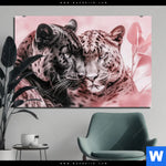 Aluminiumbild Gebürstet Leoparden Harmonie In Pastell Querformat Produktvorschau mit dem Bild Leoparden - Harmonie in Pastell im Format Querformat.
