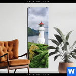 Aluminiumbild Gebürstet Leuchtturm Auf Insel Schmal Produktvorschau mit dem Bild Leuchtturm auf Insel im Format Schmal.