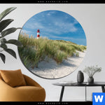 Aluminiumbild Gebürstet Leuchtturm No 1 Rund Produktvorschau mit dem Bild Leuchtturm No. 1 im Format Rund.