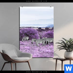 Aluminiumbild Gebürstet Lila Savanne Kopie Hochformat Produktvorschau mit dem Bild Lila Savanne im Format Hochformat.
