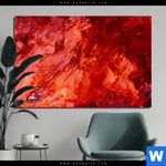 Aluminiumbild Gebürstet Liquid Marmor Rot Querformat Produktvorschau mit dem Bild Liquid Marmor rot im Format Querformat.