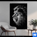 Aluminiumbild Gebürstet Loewe Mit Blauen Augen Hochformat Produktvorschau mit dem Bild Löwe mit blauen Augen im Format Hochformat.