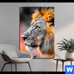 Aluminiumbild Gebürstet Loewe Savannenzauber In Afrika Hochformat Produktvorschau mit dem Bild Löwe - Savannenzauber in Afrika im Format Hochformat.