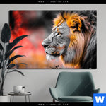Aluminiumbild Gebürstet Loewe Savannenzauber In Afrika Querformat Produktvorschau mit dem Bild Löwe - Savannenzauber in Afrika im Format Querformat.