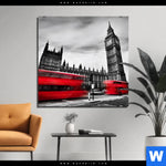 Aluminiumbild Gebürstet London In Bewegung Quadrat Produktvorschau mit dem Bild London in Bewegung im Format Quadrat.
