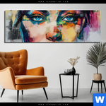 Aluminiumbild Gebürstet Loretta Abstrakt Patchwork Art Panorama Produktvorschau mit dem Bild Loretta - Abstrakt Patchwork Art im Format Panorama.