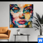 Aluminiumbild Gebürstet Loretta Abstrakt Patchwork Art Quadrat Produktvorschau mit dem Bild Loretta - Abstrakt Patchwork Art im Format Quadrat.