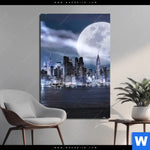 Aluminiumbild Gebürstet Manhattan Giganten Im Silberlicht Hochformat Produktvorschau mit dem Bild Manhattan - Giganten im Silberlicht im Format Hochformat.