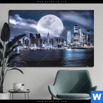 Aluminiumbild Gebürstet Manhattan Giganten Im Silberlicht Querformat Produktvorschau mit dem Bild Manhattan - Giganten im Silberlicht im Format Querformat.