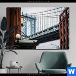 Aluminiumbild Gebürstet Manhattan Querformat Produktvorschau mit dem Bild Manhattan im Format Querformat.