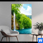 Aluminiumbild Gebürstet Natur Pur Am See Hochformat Produktvorschau mit dem Bild Natur pur am See im Format Hochformat.