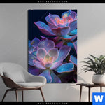 Aluminiumbild Gebürstet Neon Sukkulenten Hochformat Produktvorschau mit dem Bild Neon Sukkulenten im Format Hochformat.