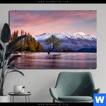 Aluminiumbild Gebürstet Neuseeland Am Morgen Querformat Produktvorschau mit dem Bild Neuseeland am Morgen im Format Querformat.