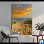 Aluminiumbild Gebürstet Nordseekueste Hochformat Produktvorschau mit dem Bild Nordseeküste im Format Hochformat.