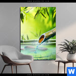 Aluminiumbild Gebürstet Orchidee Im Japanischer Brunnen Hochformat Produktvorschau mit dem Bild Orchidee im japanischer Brunnen im Format Hochformat.