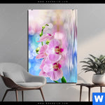 Aluminiumbild Gebürstet Orchideen Blueten Hochformat Produktvorschau mit dem Bild Orchideen Blüten im Format Hochformat.