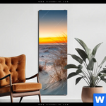 Aluminiumbild Gebürstet Ostseestrand Bei Sonnenuntergang Schmal Produktvorschau mit dem Bild Ostseestrand bei Sonnenuntergang im Format Schmal.
