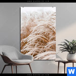 Aluminiumbild Gebürstet Pampasgras Hochformat Produktvorschau mit dem Bild Pampasgras im Format Hochformat.