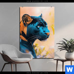 Aluminiumbild Gebürstet Panther Farben Der Wildness Hochformat Produktvorschau mit dem Bild Panther - Farben der Wildness im Format Hochformat.