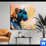 Aluminiumbild Gebürstet Panther Farben Der Wildness Quadrat Produktvorschau mit dem Bild Panther - Farben der Wildness im Format Quadrat.