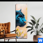 Aluminiumbild Gebürstet Panther Farben Der Wildness Schmal Produktvorschau mit dem Bild Panther - Farben der Wildness im Format Schmal.