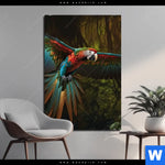 Aluminiumbild Gebürstet Papagei Im Flug Hochformat Produktvorschau mit dem Bild Papagei im Flug im Format Hochformat.