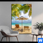 Aluminiumbild Gebürstet Paradies Unter Palmen Hochformat Produktvorschau mit dem Bild Paradies unter Palmen im Format Hochformat.