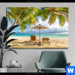 Aluminiumbild Gebürstet Paradies Unter Palmen Querformat Produktvorschau mit dem Bild Paradies unter Palmen im Format Querformat.