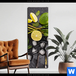 Aluminiumbild Gebürstet Perfekte Zutaten Fuer Cocktails Schmal Produktvorschau mit dem Bild Perfekte Zutaten für Cocktails im Format Schmal.