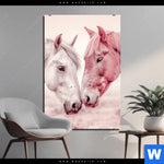 Aluminiumbild Gebürstet Pferde Harmonie In Pastell Hochformat Produktvorschau mit dem Bild Pferde - Harmonie in Pastell im Format Hochformat.