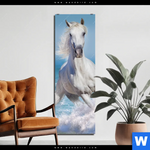 Aluminiumbild Gebürstet Pferdeherde Am Strand Schmal Produktvorschau mit dem Bild Pferdeherde am Strand im Format Schmal.