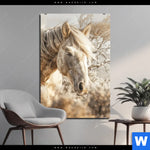 Aluminiumbild Gebürstet Pferdeliebe Stolze Freiheit Hochformat Produktvorschau mit dem Bild Pferdeliebe - Stolze Freiheit im Format Hochformat.