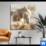 Aluminiumbild Gebürstet Pferdeliebe Stolze Freiheit Quadrat Produktvorschau mit dem Bild Pferdeliebe - Stolze Freiheit im Format Quadrat.