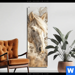 Aluminiumbild Gebürstet Pferdeliebe Stolze Freiheit Schmal Produktvorschau mit dem Bild Pferdeliebe - Stolze Freiheit im Format Schmal.