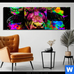 Aluminiumbild Gebürstet Pop Art Stier Panorama Produktvorschau mit dem Bild Pop Art Stier im Format Panorama.