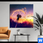 Aluminiumbild Gebürstet Pusteblume No 5 Quadrat Produktvorschau mit dem Bild Pusteblume No. 5 im Format Quadrat.