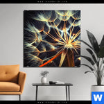 Aluminiumbild Gebürstet Pusteblume No 9 Quadrat Produktvorschau mit dem Bild Pusteblume No. 9 im Format Quadrat.