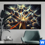 Aluminiumbild Gebürstet Pusteblume No 9 Querformat Produktvorschau mit dem Bild Pusteblume No. 9 im Format Querformat.