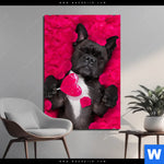 Aluminiumbild Gebürstet Romantik Mit Suessen Hunden Hochformat Produktvorschau mit dem Bild Romantik mit süßen Hunden im Format Hochformat.