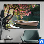 Aluminiumbild Gebürstet Romantische Bootstour Querformat Produktvorschau mit dem Bild Romantische Bootstour im Format Querformat.