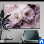 Aluminiumbild Gebürstet Romantische Pfingstrosen Querformat Produktvorschau mit dem Bild Romantische Pfingstrosen im Format Querformat.