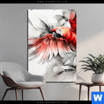 Aluminiumbild Gebürstet Roter Papagei Im Flug Hochformat Produktvorschau mit dem Bild Roter Papagei im Flug im Format Hochformat.