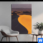 Aluminiumbild Gebürstet Sandduenen Hochformat Produktvorschau mit dem Bild Sanddünen im Format Hochformat.