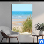 Aluminiumbild Gebürstet Sandstrand Hochformat Produktvorschau mit dem Bild Sandstrand im Format Hochformat.