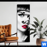 Aluminiumbild Gebürstet Schoene Geheimnisvolle Schmal Produktvorschau mit dem Bild Schöne Geheimnisvolle im Format Schmal.