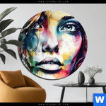 Aluminiumbild Gebürstet Schoenes Maedchen Sophie Rund Produktvorschau mit dem Bild Schönes Mädchen Sophie im Format Rund.