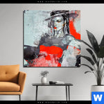 Aluminiumbild Gebürstet Schweigsame Frau Quadrat Produktvorschau mit dem Bild Schweigsame Frau im Format Quadrat.