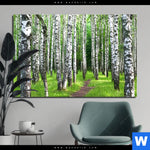 Aluminiumbild Gebürstet Sommerbirken Querformat Produktvorschau mit dem Bild Sommerbirken im Format Querformat.