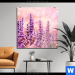 Aluminiumbild Gebürstet Sommeridylle Mit Lavendel Quadrat Produktvorschau mit dem Bild Sommeridylle mit Lavendel im Format Quadrat.
