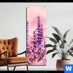 Aluminiumbild Gebürstet Sommeridylle Mit Lavendel Schmal Produktvorschau mit dem Bild Sommeridylle mit Lavendel im Format Schmal.